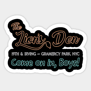 The Lion's Den Sticker